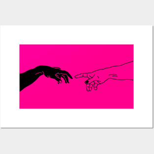 Creation of Adam Pink Posters and Art